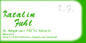 katalin fuhl business card